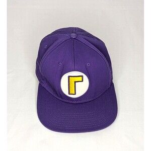 Super Mario Brothers Baseball Cap Hat - Purple Luigi